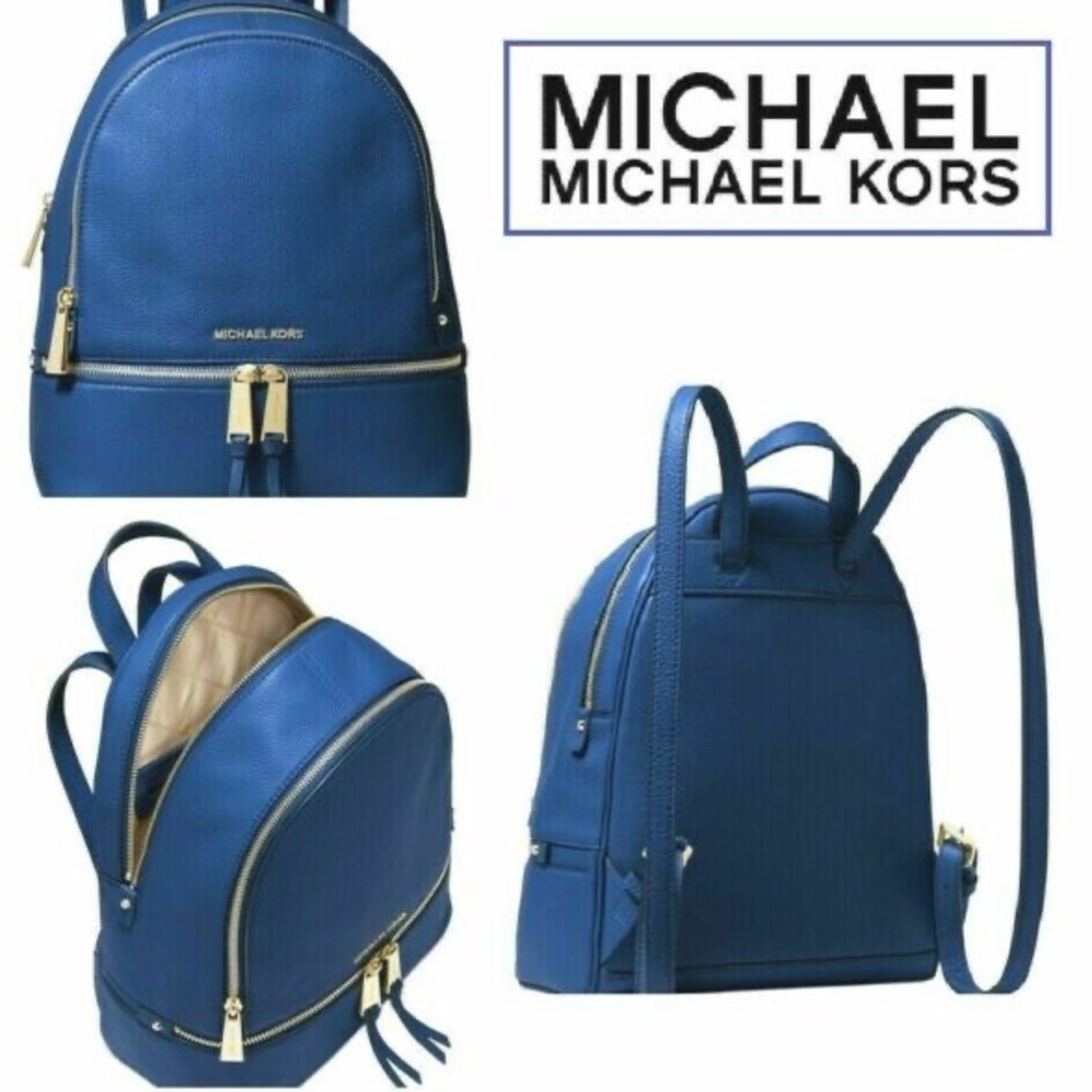 Royal Blue Michael Kors backpack.